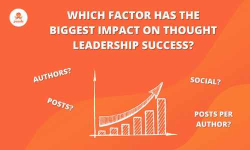 Data review: Adding authors has the biggest impact on thought leadership program success